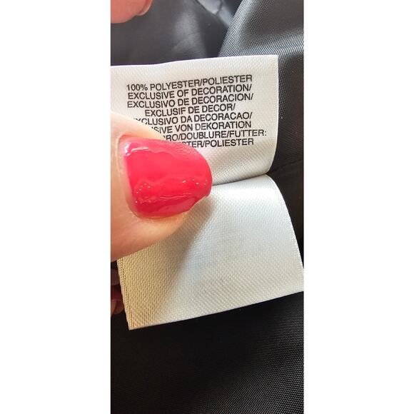 Evan Picone Black Label Women One Button Front Career Blazer Jacket Size 4 Gray - Picture 5 of 5